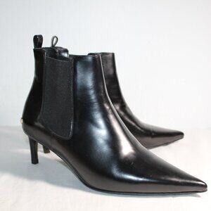 NWOB Anine Bing Stevie Elastic Side Panel Kitten Heel Ankle Boots Booties 40